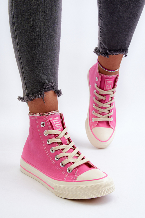 Жіночі високі кросівки Big Star NN274282 Pink