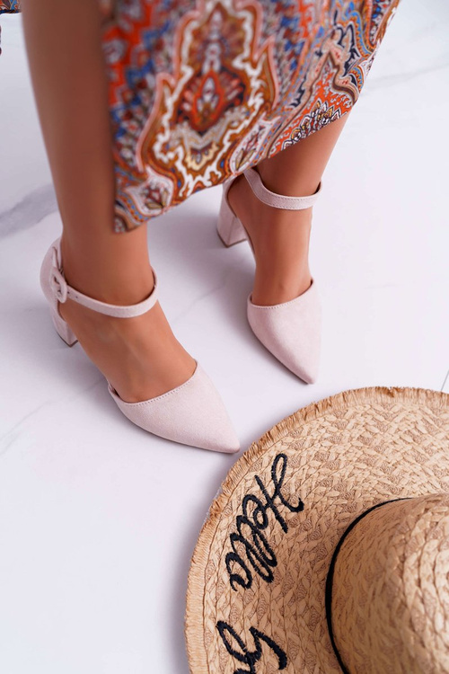 Жіночі туфлі на шпильці Beige Elegante