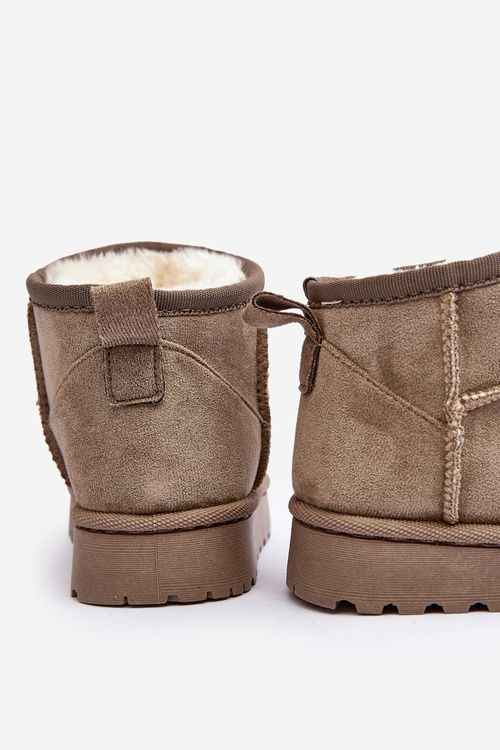 Дитячі снігові черевики утеплені зелені Nallita