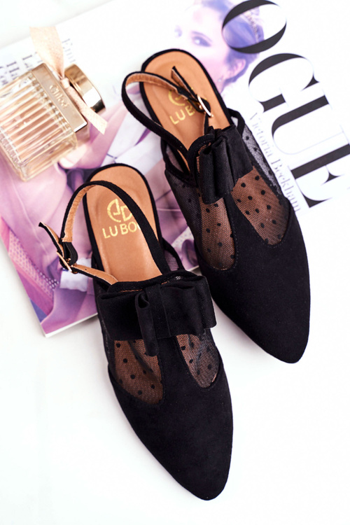 Жіночі балетки Lu Boo Балетки Black Domino
