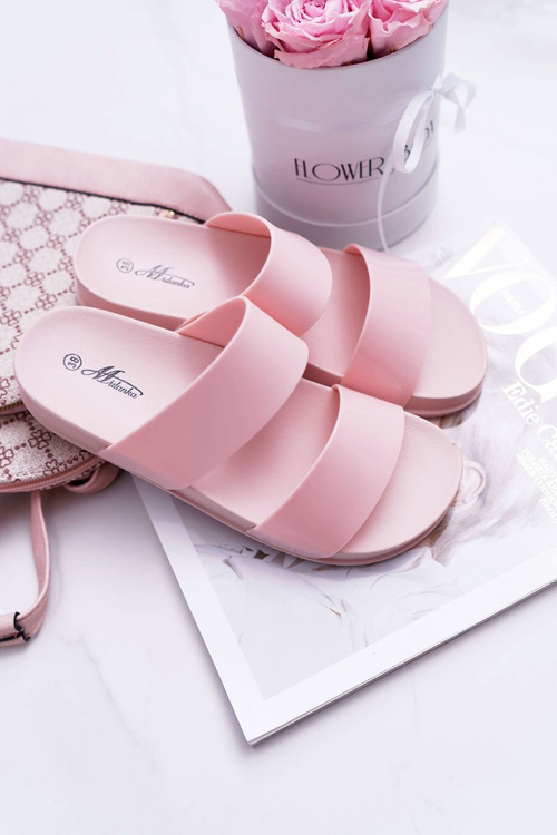 Жіночі шльопанці рожеві Viane