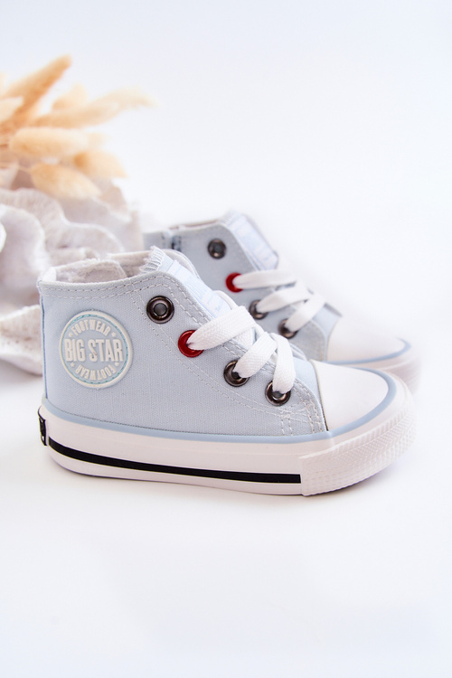 Дитячі високі кросівки на блискавці BIG STAR HH374088 Сині