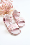 Дитячі босоніжки з метеликом Pink Nicoll