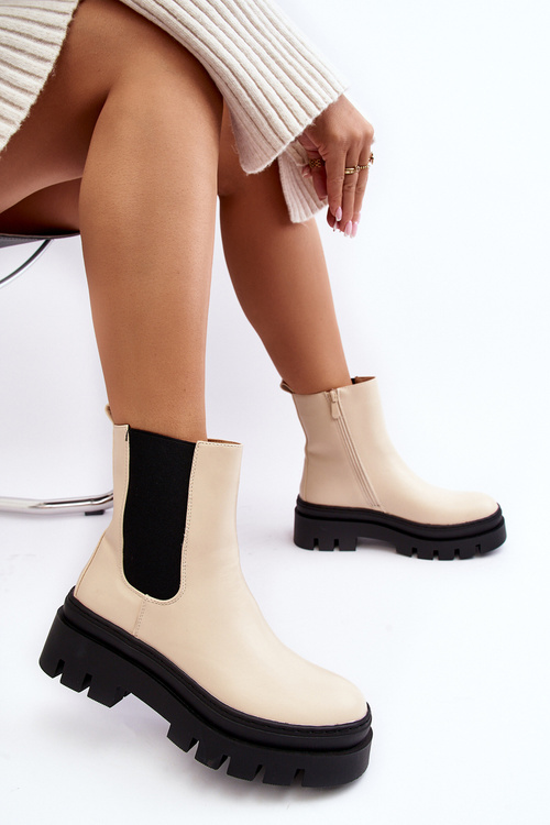 Шкіряні черевики Workery Beige Loretta