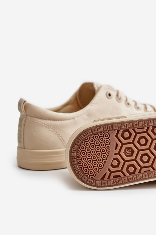 Жіночі низькі кросівки Big Star LL274061 бежевого кольору