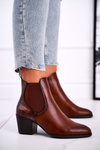 Жіночі чоботи на підборах Sergio Leone Brown BT613