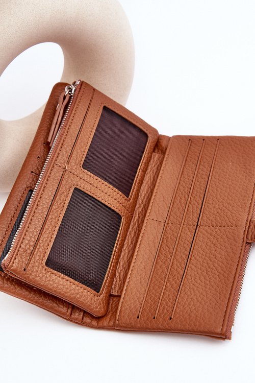 Жіночий місткий гаманець сірий Aenima