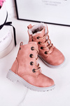 Чоботи дитячі утеплені на хутрі Рожеві Mia