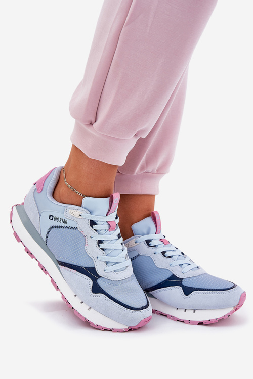 Замшеве Легке Спортивне Взуття Для Жінок Big Star RR274236 HI-POLY SYSTEM Сині