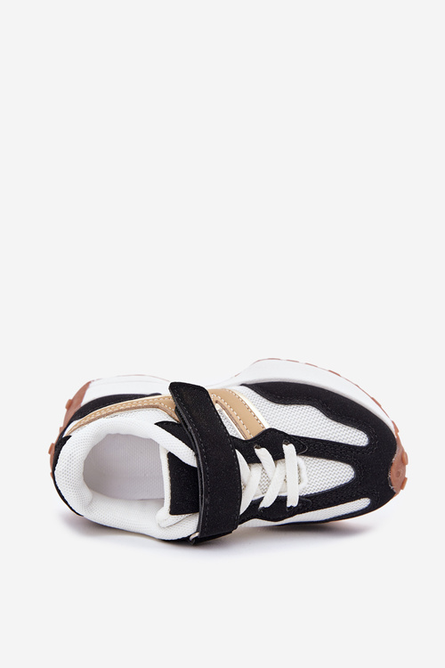 Дитячі Кросівки На Велкро Чорно-Білі Tezzu