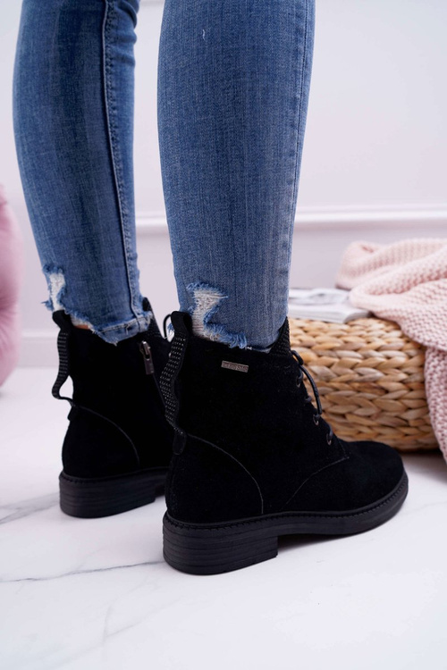 Жіночі робочі черевики Big Star Leather Black EE274508