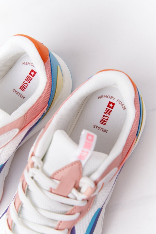 Жіночі кросівки Memory Foam Big Star HH274809 White-Pink