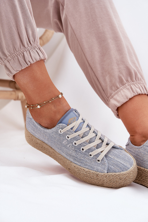 Жіночі Кросівки На Платформі З Плетінням Lee Cooper LCW-25-02-3284 Світло-бежеві