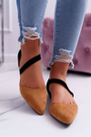 Lu Boo Ballerinas з гострою замшею Camel Carana