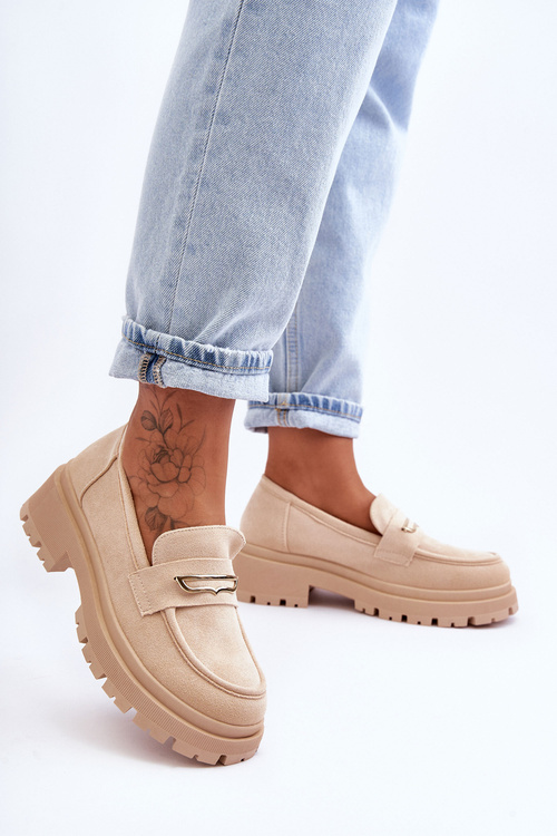 Жіночі замшеві сліпони бежеві Pure Love