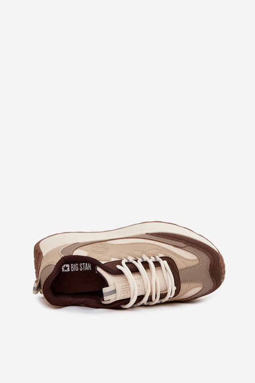 Жіночі Кросівки На Платформі Big Star SS274002 HI-POLY SYSTEM Бежеві