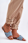 Жіночі тканинні тапочки Light Blue Aversa