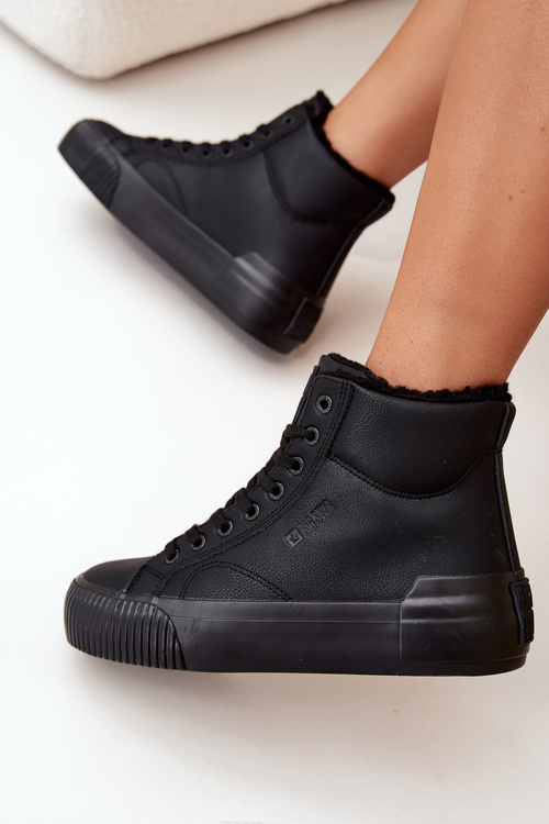 Утеплені Жіночі Кеди На Платформі Big Star OO274796 Чорні