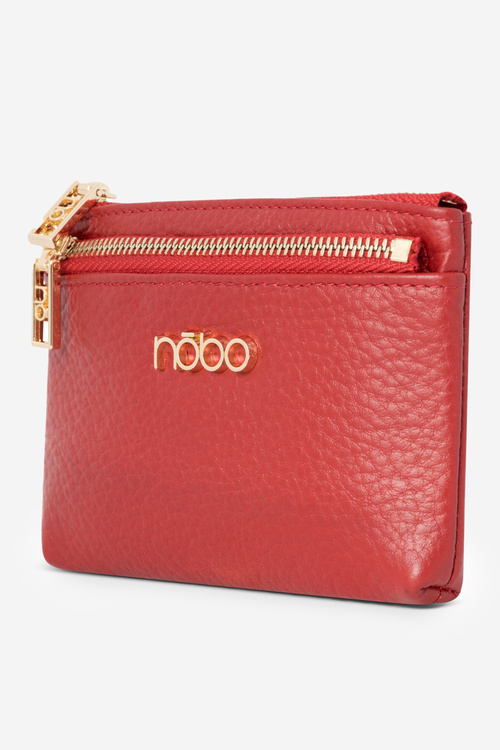 Гаманець жіночий маленький з натуральної шкіри Nobo NPUR-LR110-C005 Red