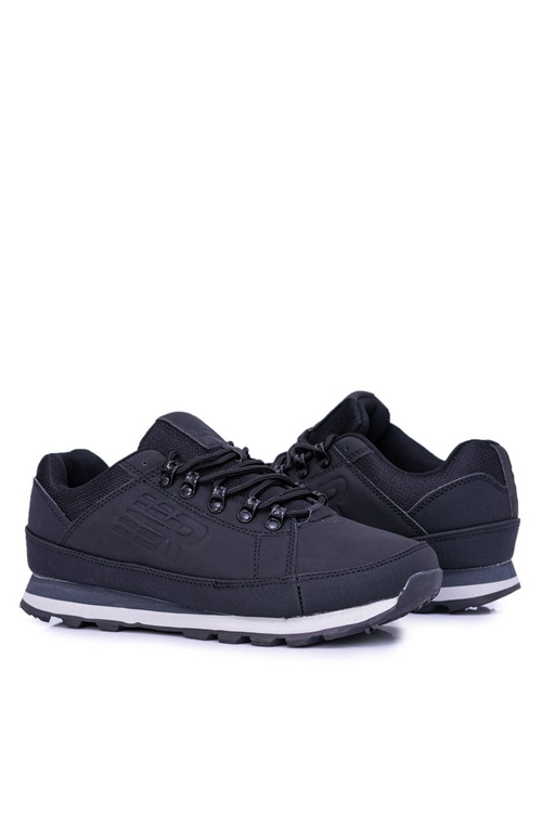 Чоловічі однотонні чорні трекінгові черевики Newlans