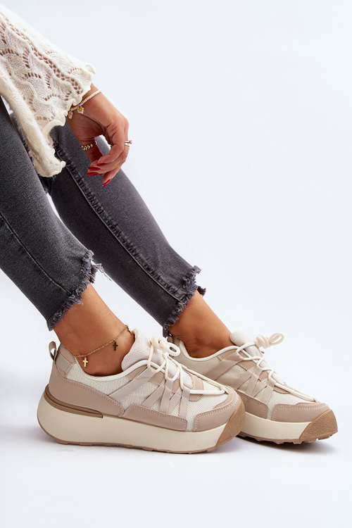 Жіноче спортивне взуття Кросівки бежеві Phyrena