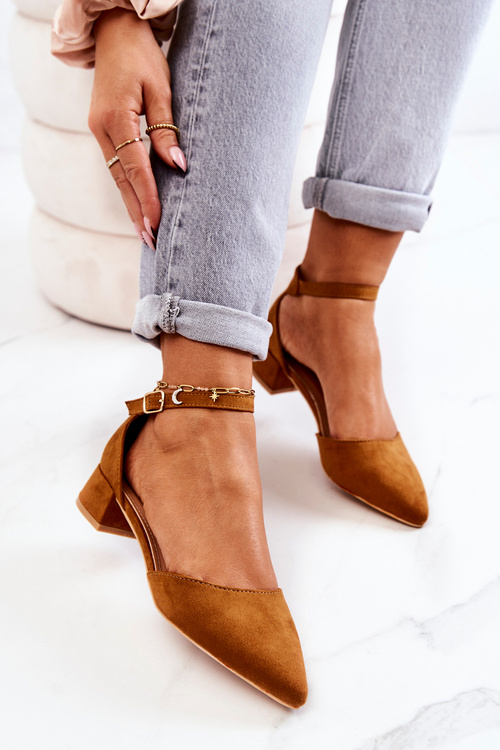 Замшеві гострі туфлі Camel Calliope