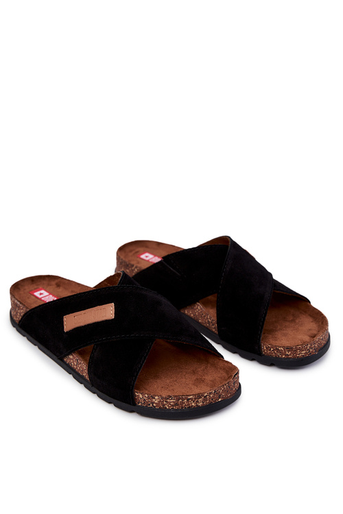 Чоловічі зручні тапочки Big Star JJ176005 Чорні 