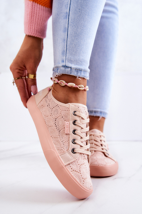 Ажурні кросівки BIG STAR JJ274059 Світло-рожеві