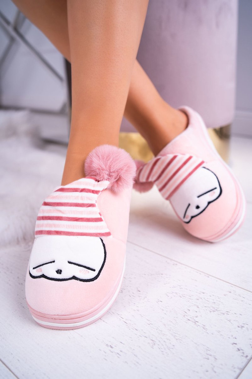 Жіночі домашні рожеві тапочки Mashimaro