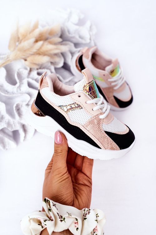 Дитяче спортивне взуття Кросівки чорно-рожеві Game Time