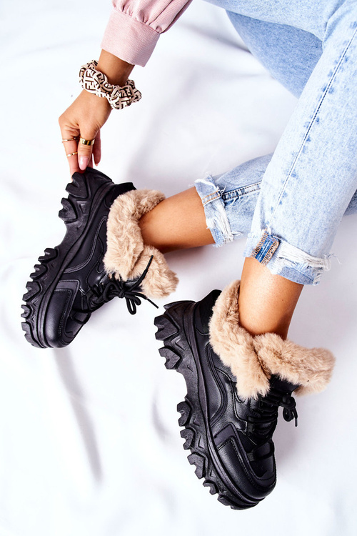 Жіночі утеплені чоботи Black Limerick