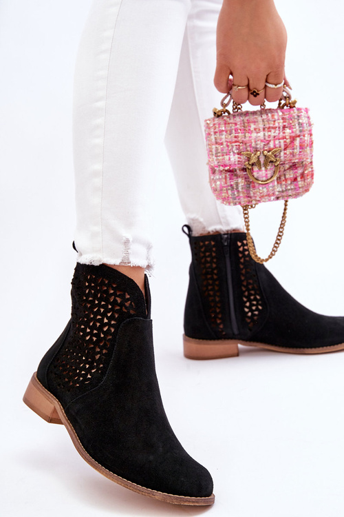 Замшеві чоботи Nicole 2791/028 Black