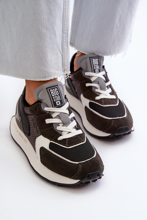 Жіночі кросівки на платформі з системою Memory Foam Big Star NN274683 Чорні