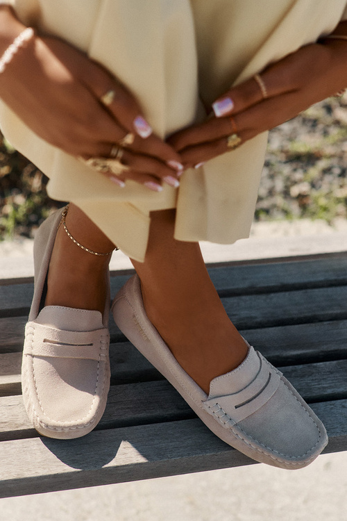 Замшеві Жіночі Мокасини Big Star RR274947 Бежеві