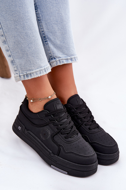 Низькі Жіночі Кросівки Big Star RR274A311 HI-POLY SYSTEM Чорні