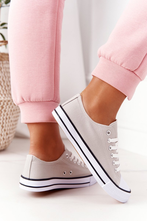 Жіночі класичні кросівки сірі Omerta