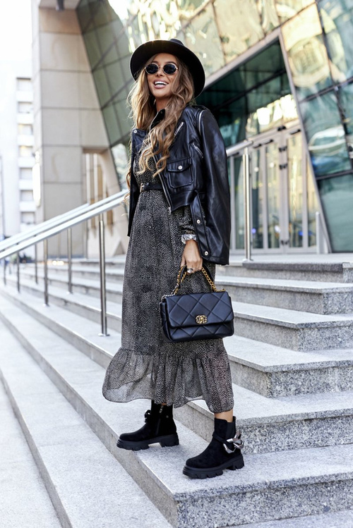 Жіночі утеплені черевики челсі чорні Visione