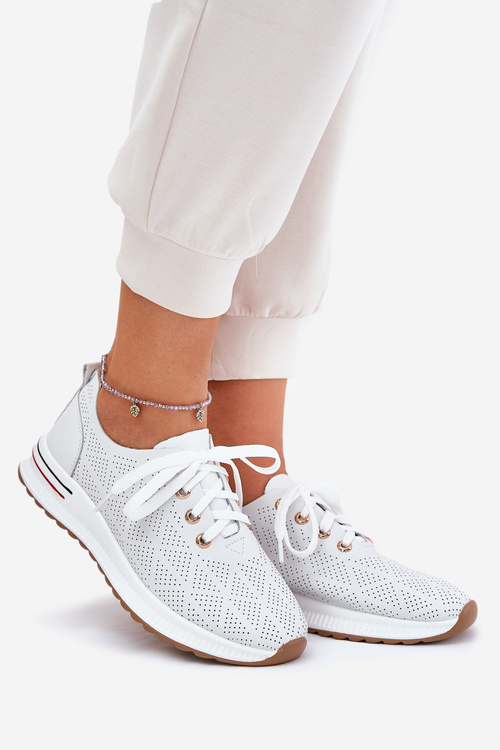 Шкіряні Легкі Полуботинки Для Жінок Artiker 54C1758 Білі