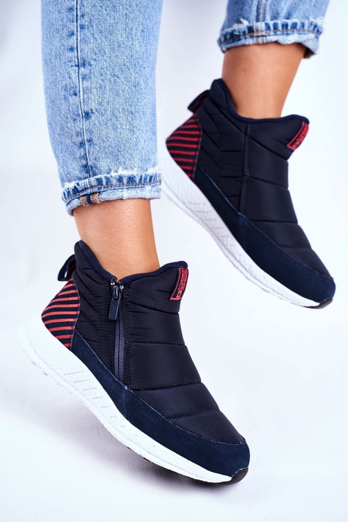 Жіночі зимові черевики Big Star Navy Blue GG274471