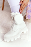 Чоботи жіночі на платформі з портмоне Біла субота