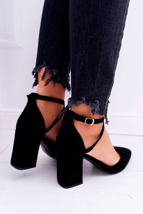 Жіночі туфлі на шпильці Black Cosmo