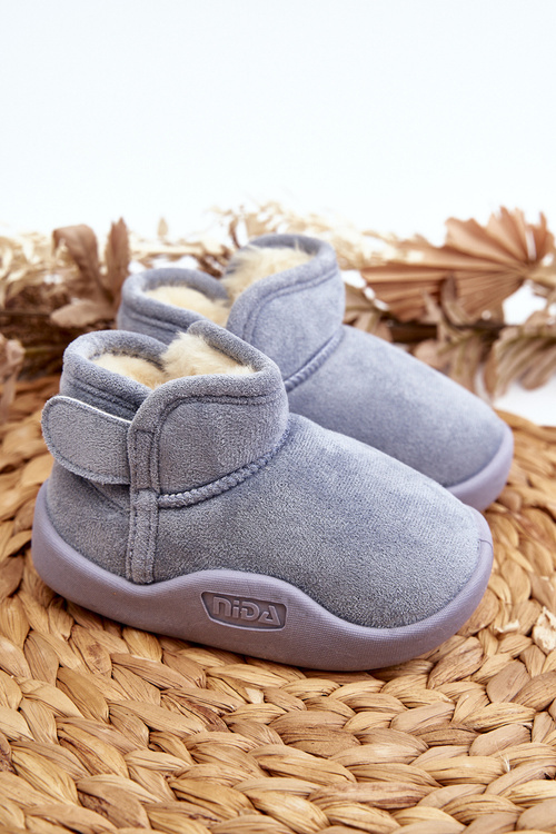 Дитячі утеплені зимові черевики з підкладкою зі штучного хутра Blue Benigna