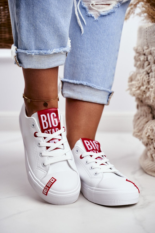Жіночі шкіряні кросівки BIG STAR EE274302 Білі