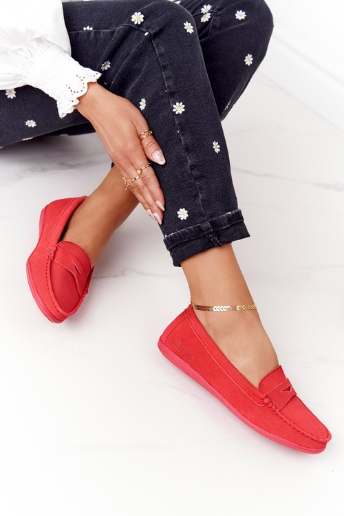 Жіночі замшеві мокасини Big Star HH274668 Coral