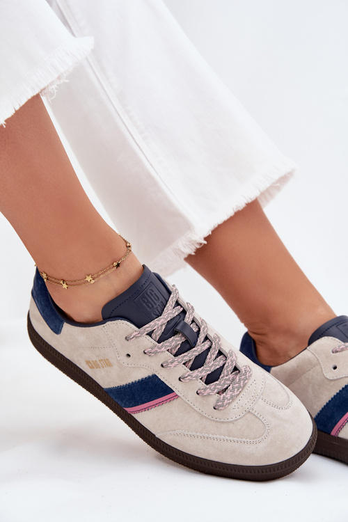 Жіночі Низькі Замшеві Кросівки Big Star SS274679 HI-POLY SYSTEM Сірі