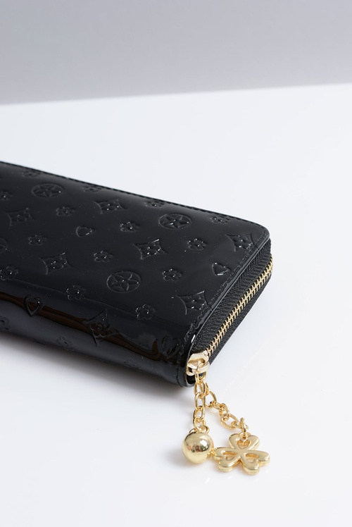 Великий жіночий гаманець Large Lacquered Gold Lock