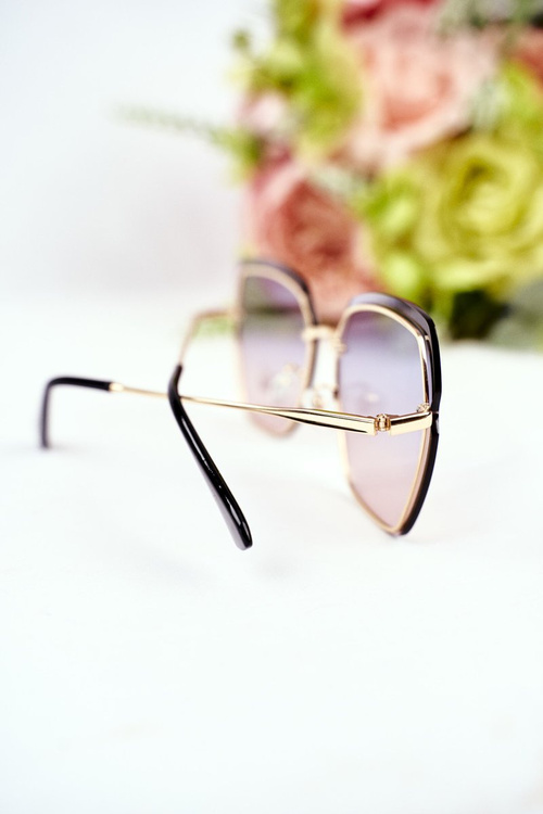 Жіночі сонцезахисні окуляри Prius PRE-34 Gold Pink Navy Gradient