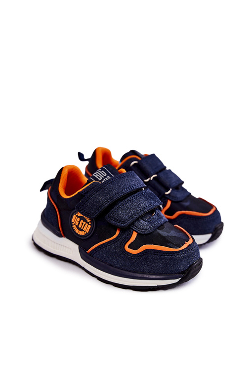Дитяче спортивне взуття з системою Memory Foam на липучці Big Star KK374183 Темно-синій