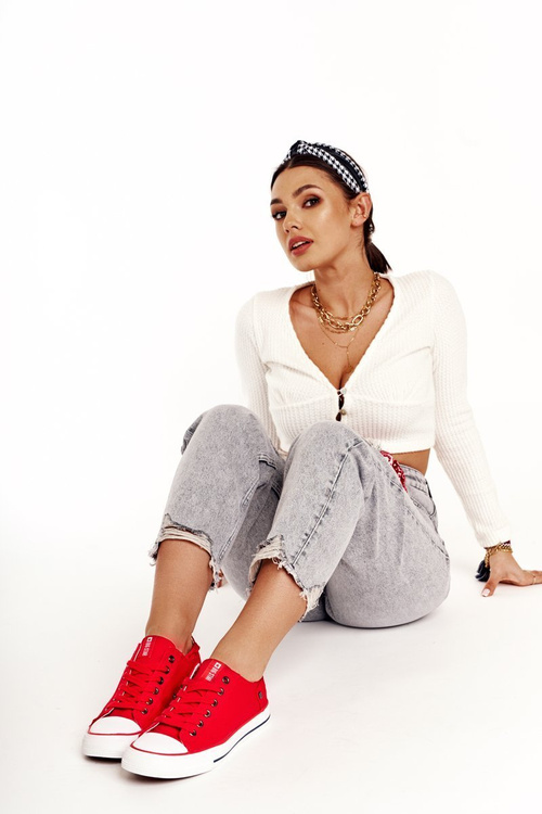 Жіночі класичні низькі кросівки Big Star DD274339 Червоні