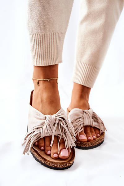 Тапочки На Корковій Підошві Beige Taryne